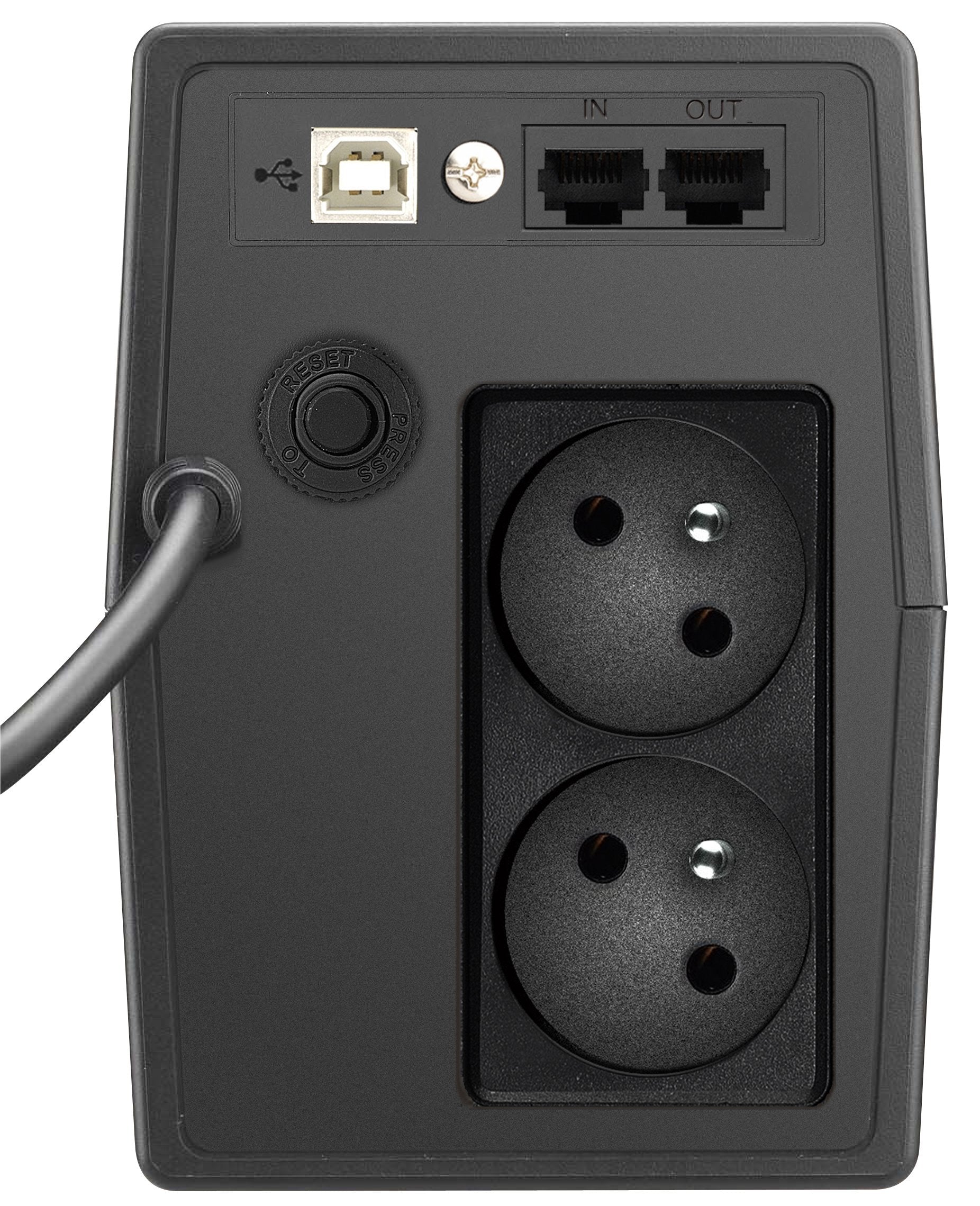 EAN 4260074982183 - PowerWalker VI 600 SCL FR sistema de alimentación ininterrumpida (UPS) Línea interactiva 0,6 kVA 360 W 2  imagen 4