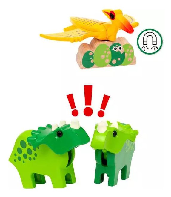Set De Dinosaur Dinosaur Dinosaur De Brio World, Ferrocarril 63610400