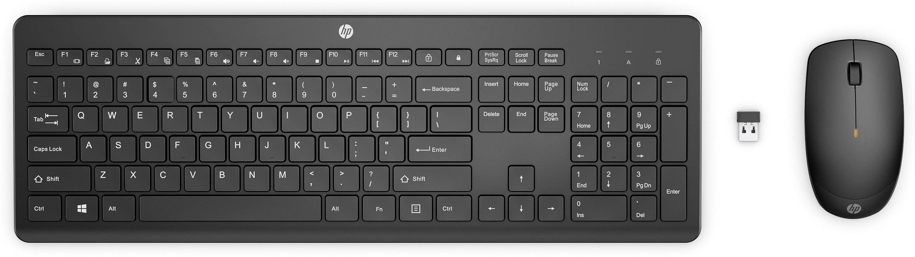 EAN 0198122957910 - HP 235 Wireless Mouse and Keyboard Combo teclado Ratón incluido Oficina RF inalámbrico Negro imagen 1