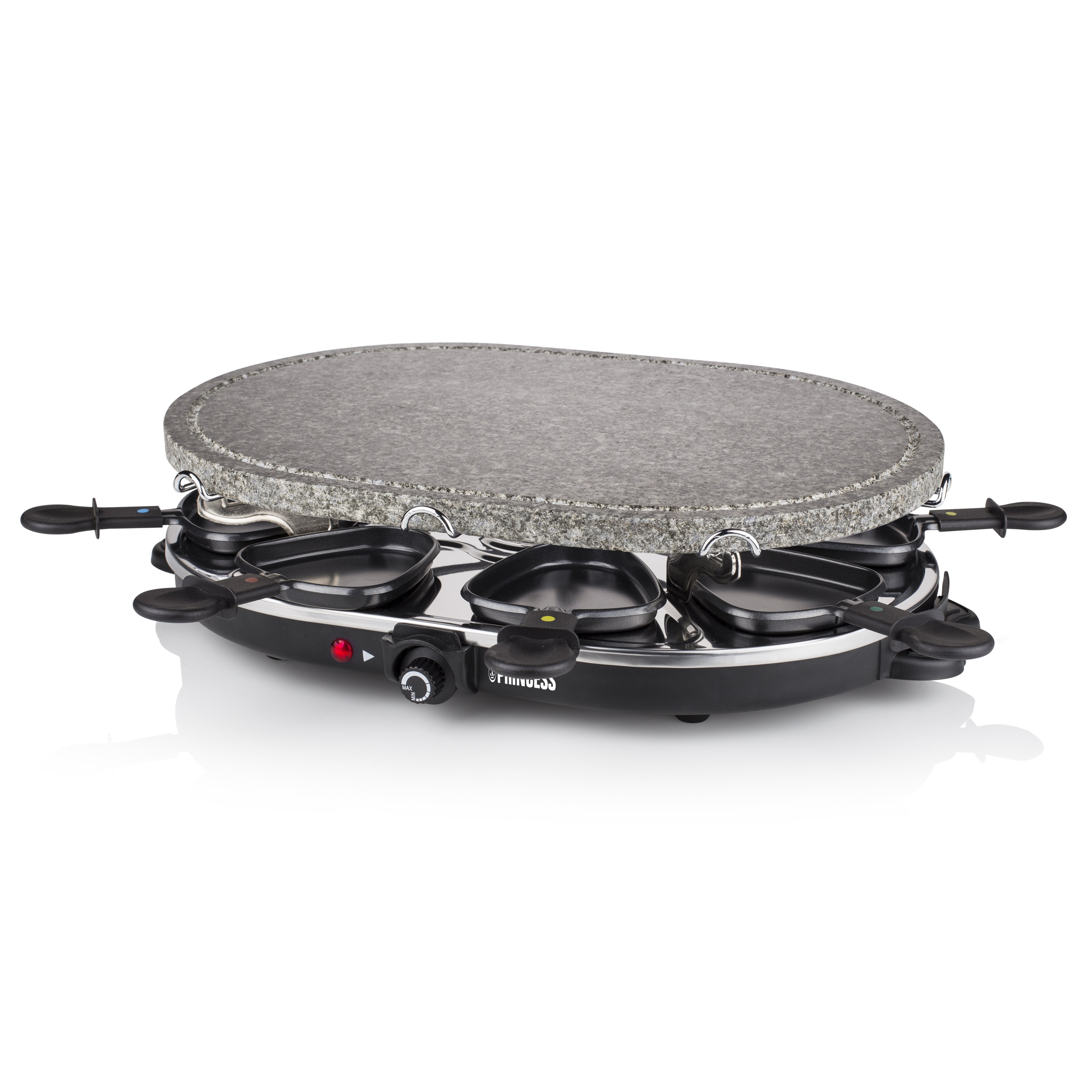 Parrilla Princess Stone 8 Oval & Raclette 162720 1200w Tamaño 43*30cm
