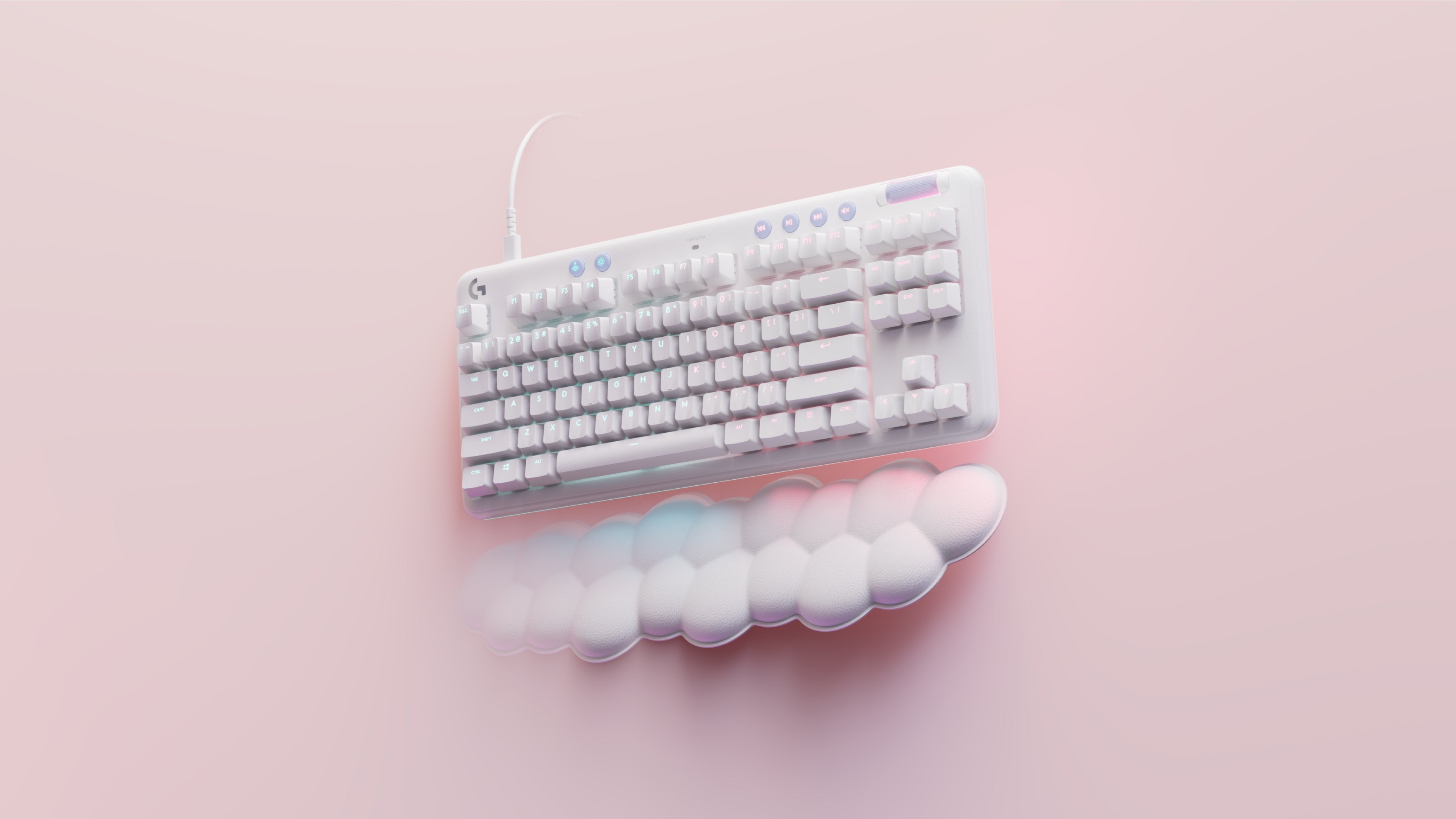 EAN 5099206098633 - Logitech G 920-010420 teclado Juego USB QWERTY Inglés del Reino Unido Blanco imagen 5
