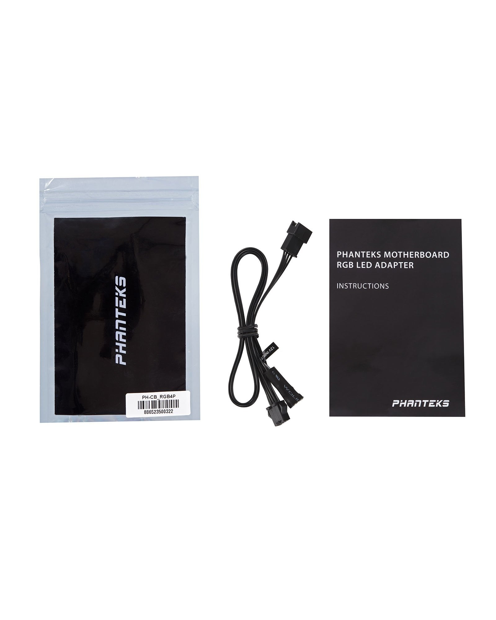 Phanteks 4-Pin Rgb Led Adaptadorcable Para Mainboards Mit Led-Header