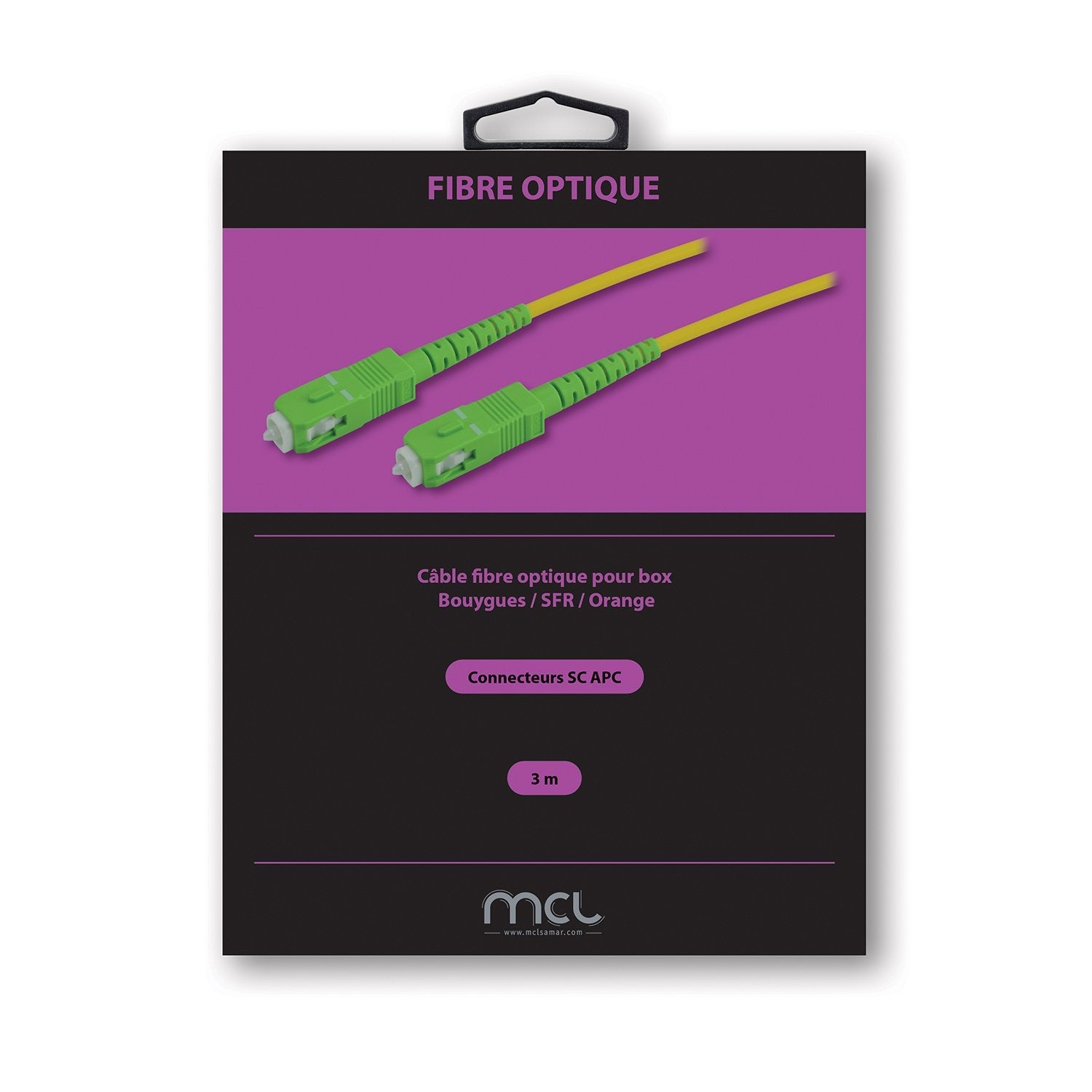 Mcl Scapc/Scapc Monomode Simplex Optical Fiber - 3m