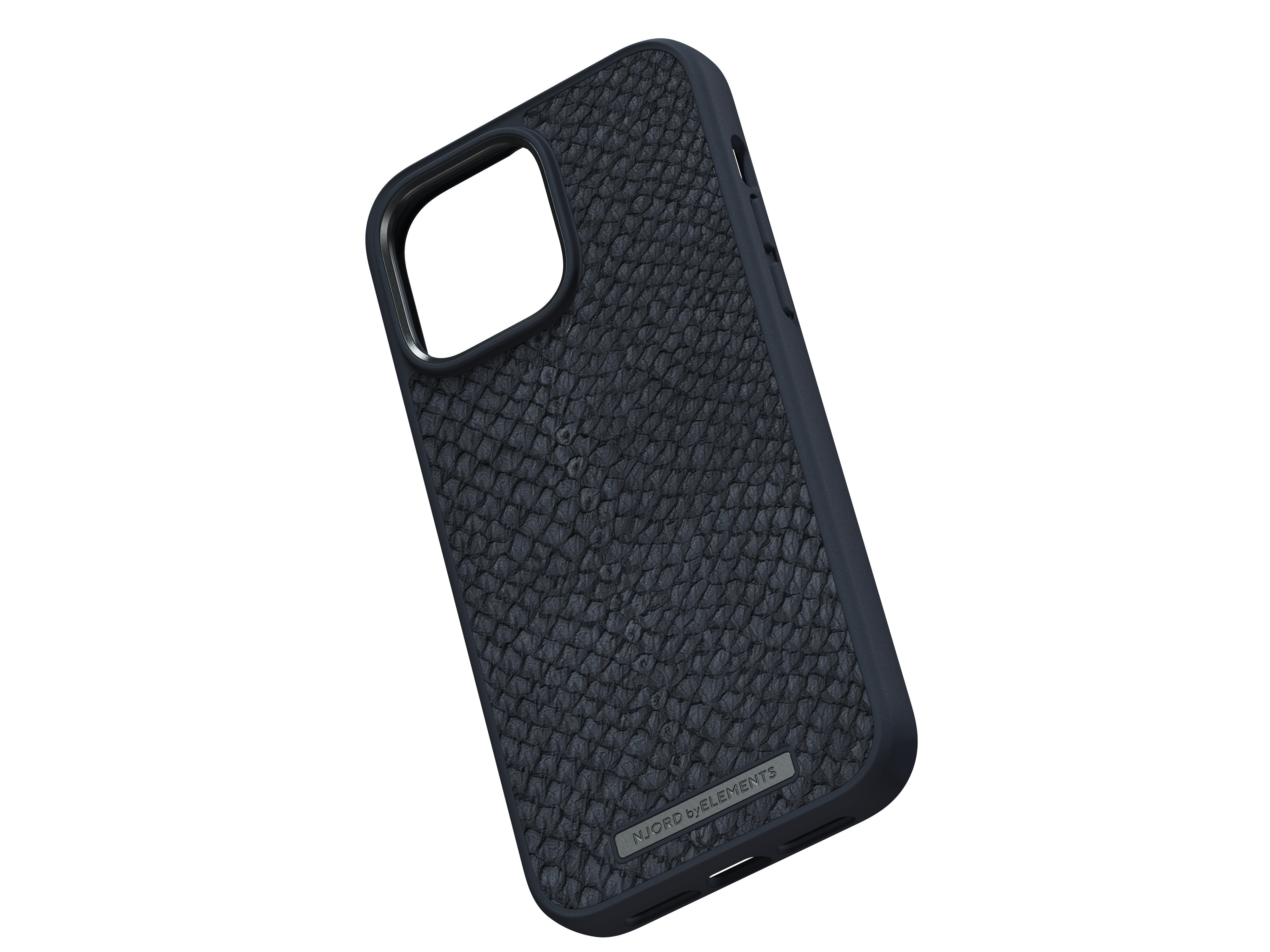 Njord Byelements Salmon Leather Magsafe Case - Iphone 14 Pro Max - Black