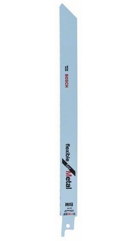Hoja De Sierra De Sable Bosch Professional S 1122 Ef Flexible Para Metal, 25 Piezas, Longitud 200 Mm 2608657553