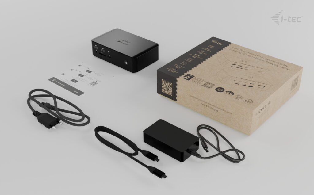 I-Tec Thunderbolt5 Quattro Display Dock 2x Hdmi 2x Tb5 (Do 120gbps, 30w) 5x Usb (10gbps, Bc 1.2) 2.5 Glan Audio Czytnik Kart Power Delivery 140w (Kabel Tb5 1m) - Stacja Dokujaca