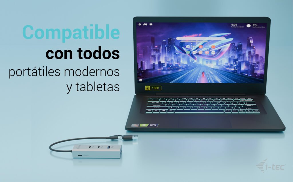 EAN 8595611707247 - i-tec Metal CAHUBMETAL2A2CPD hub de interfaz USB 3.2 Gen 1 (3.1 Gen 1) Type-A + Type-C 5000 Mbit/s Plata imagen 6