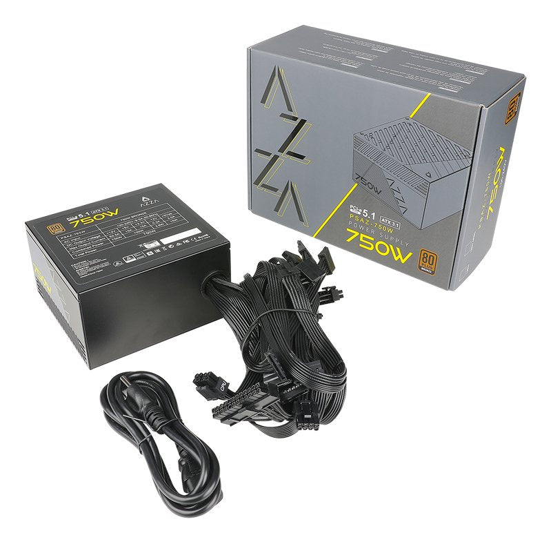 EAN 4712839557391 - Azza PSAZ-750W unidad de fuente de alimentación 20+4 pin ATX ATX Negro imagen 3