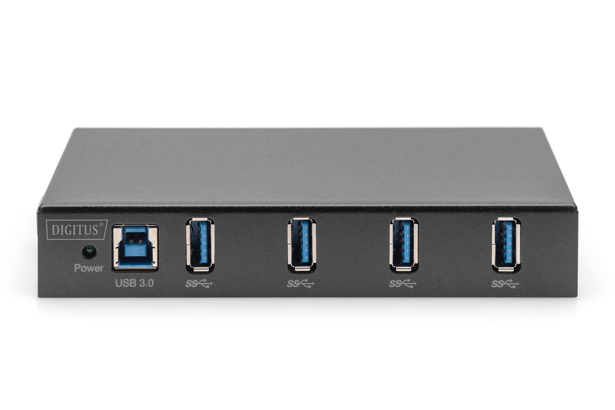 Digitus Hub Usb 4 Puertos 3.0->4xa3.0 Línea Indumrial Negro.