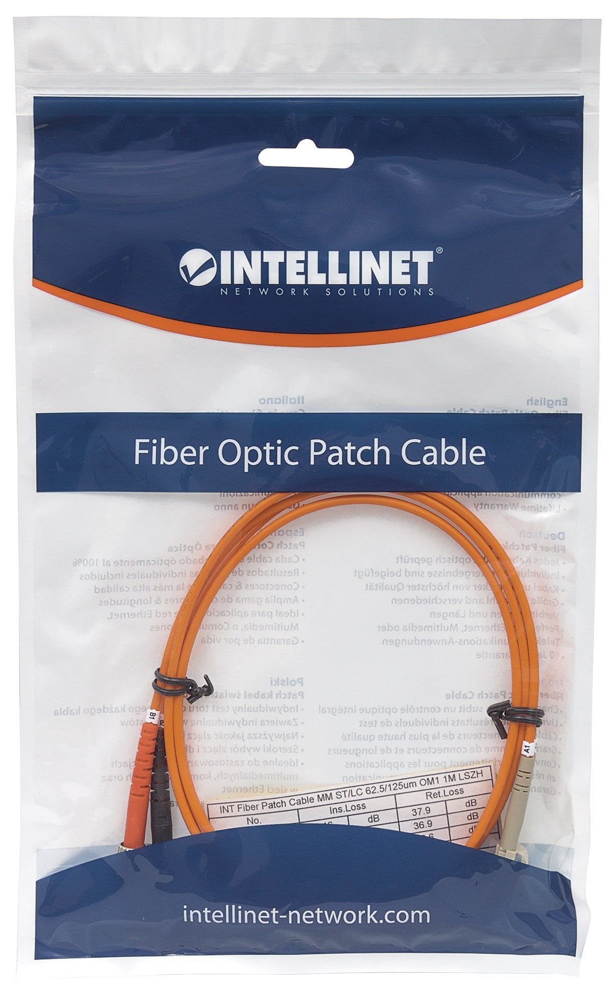 EAN 766623471329 - Intellinet 3m LC/ST Cable de fibra óptica e InfiniBand Naranja imagen 5