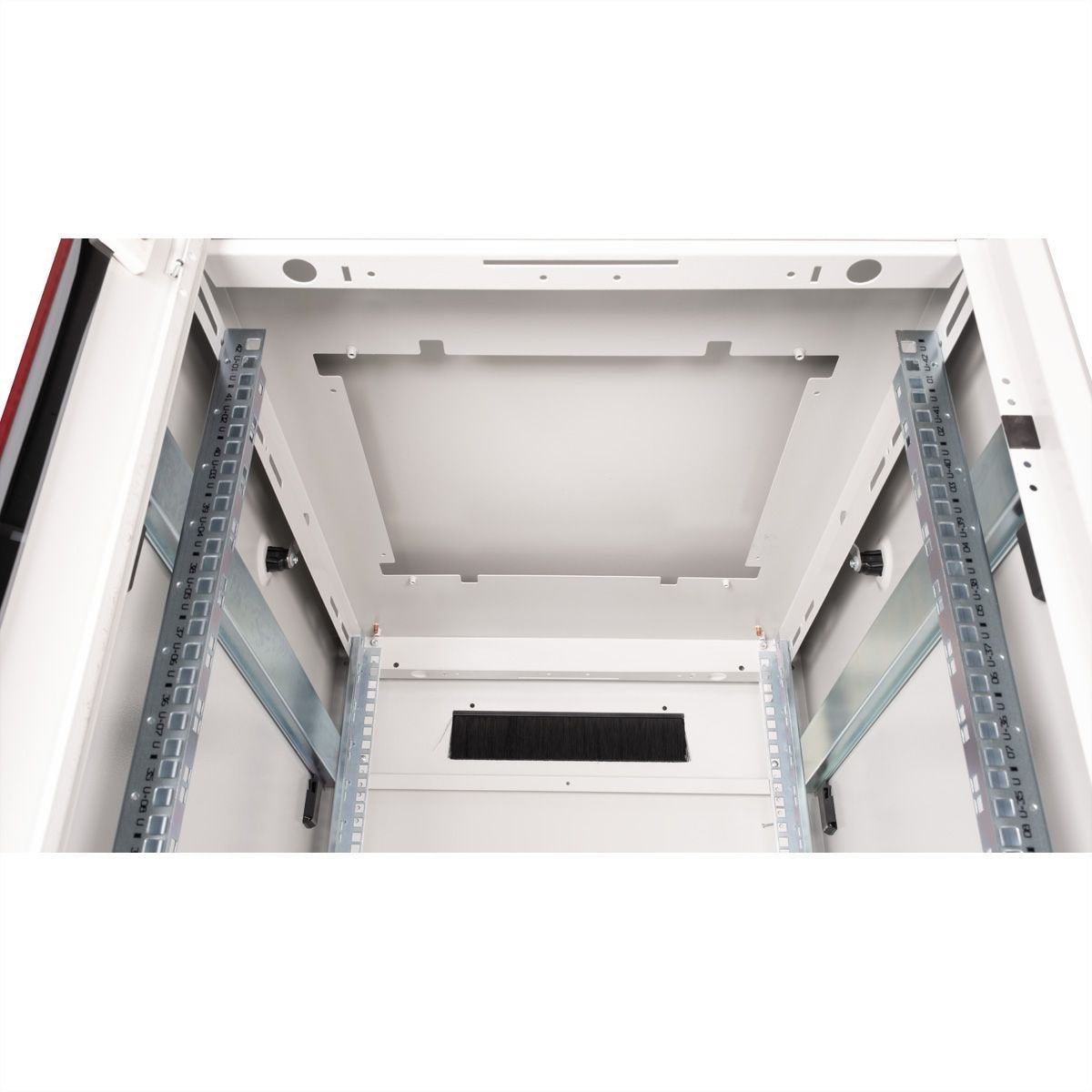 Roline 19-Zoll Netzwerkschrank Pro 42 He, 600x800 Bxt Glastr Grau