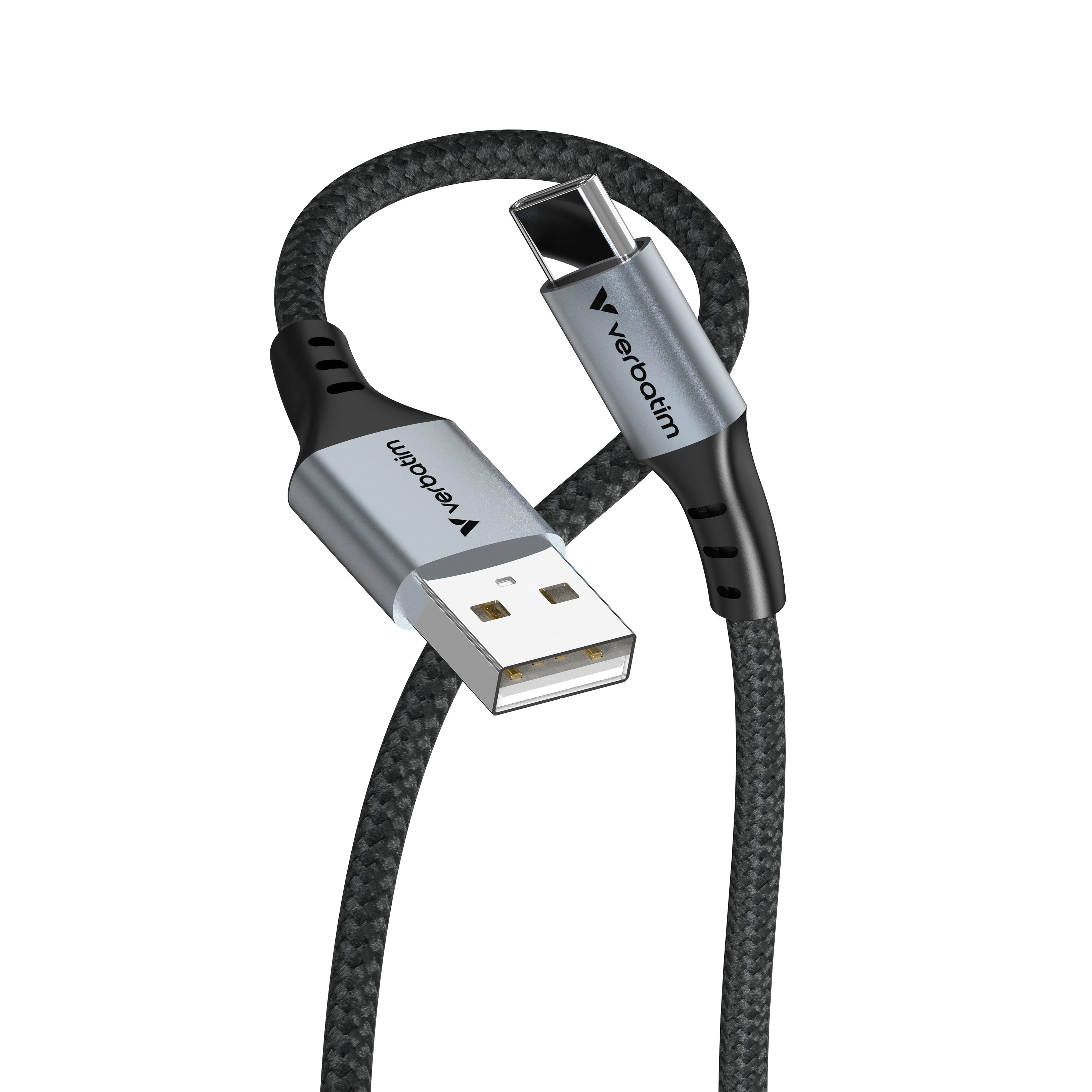 Verbatim Sync & Charge Usb-A Auf Usb-C 18w 120 Cm Gris