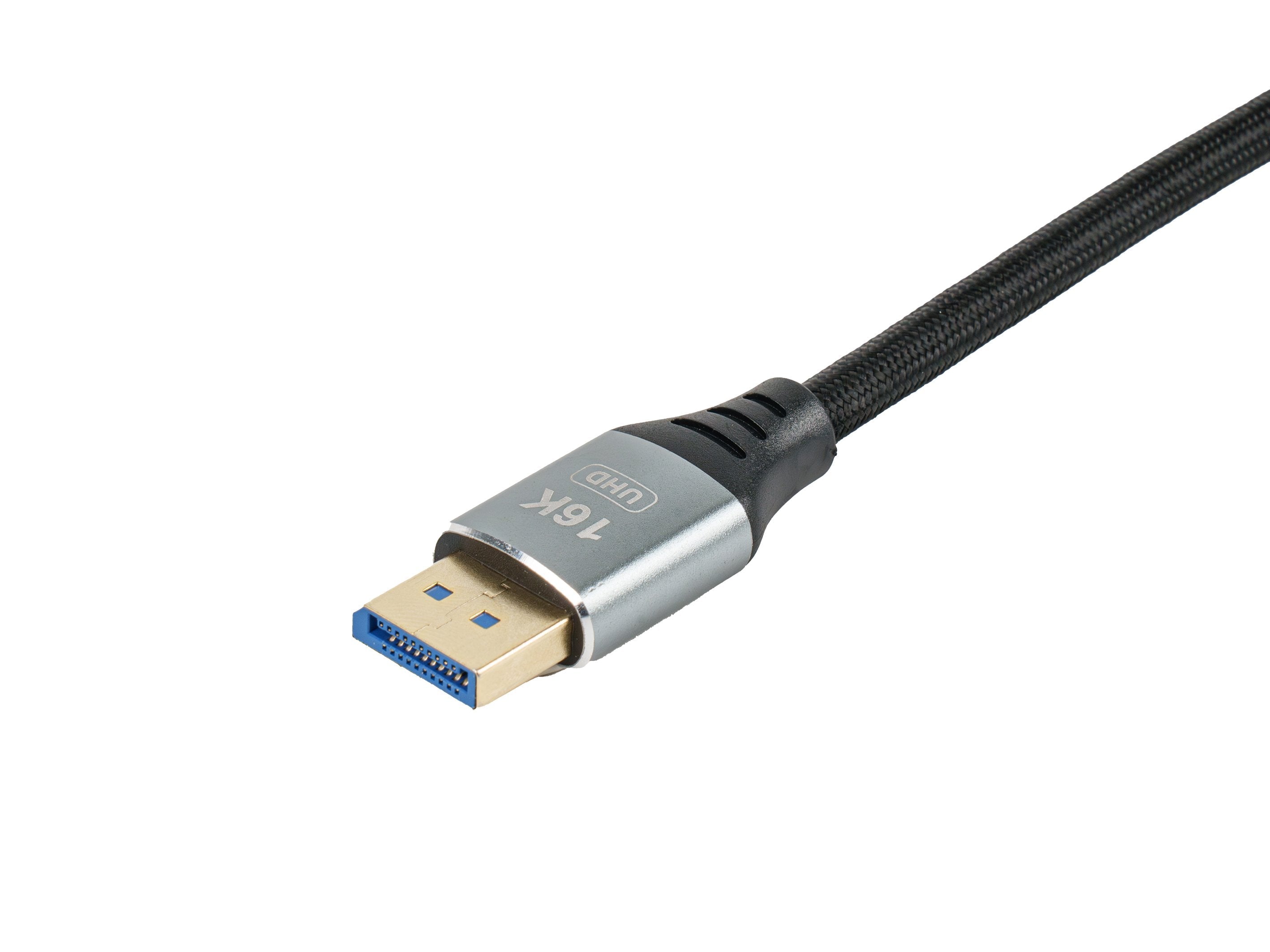 Equip Displayport 2.1 M M 2.00m16k 60hz Komp.Hdcp Alum. Gr
