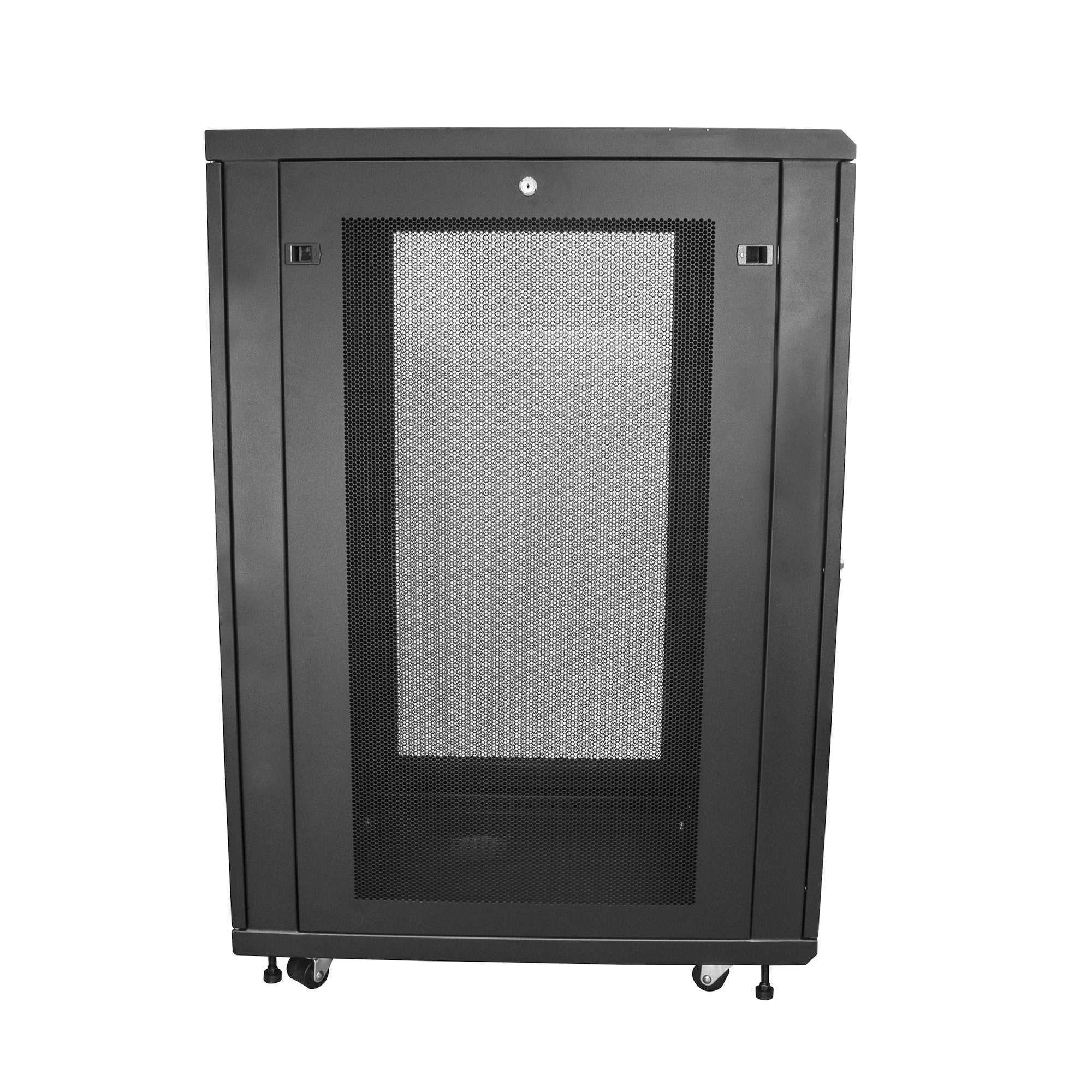 EAN 0065030870214 - StarTech.com RK2433BKM armario rack Rack o bastidor independiente Negro imagen 2