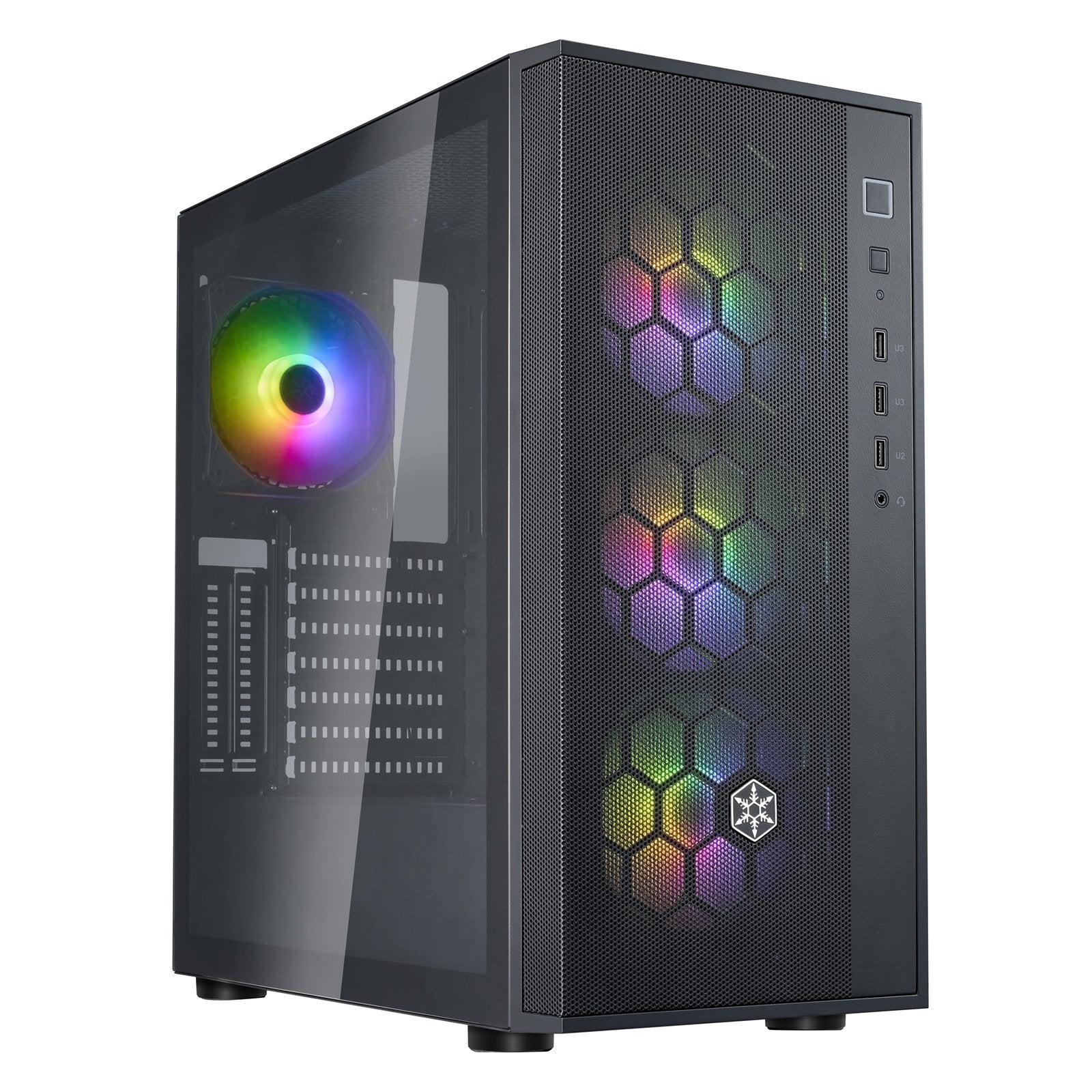 Caja Pc Silvermone Fara R1 V2, Tower-Gehäuse Sm-Far1b-G-V2