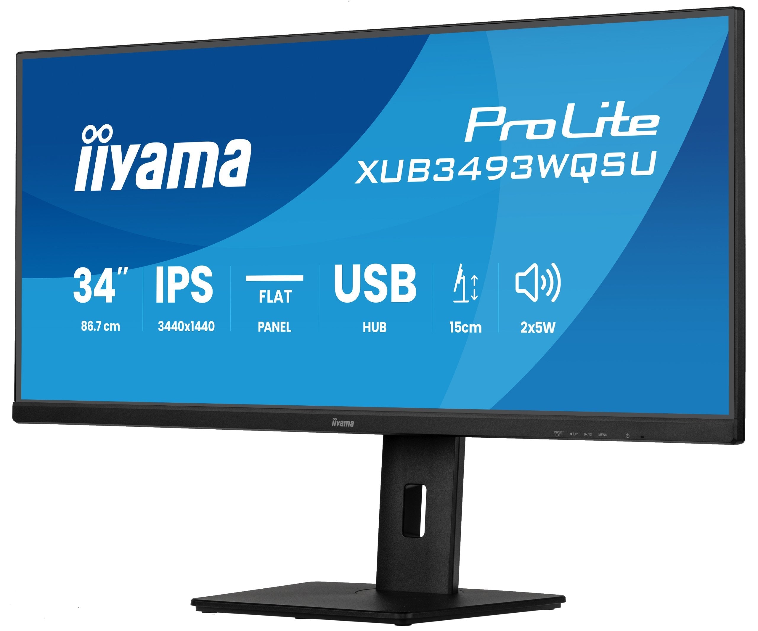 EAN 4948570125609 - iiyama ProLite XUB3493WQSU-B6 pantalla para PC 86,4 cm (34") 1440 x 3440 Pixeles UltraWide Quad HD LED Ne imagen 3