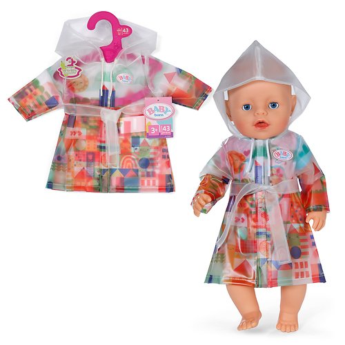 Zapf Creation Chubasquero Baby Born® 43cm, Accesorios Para Muñecas 839959