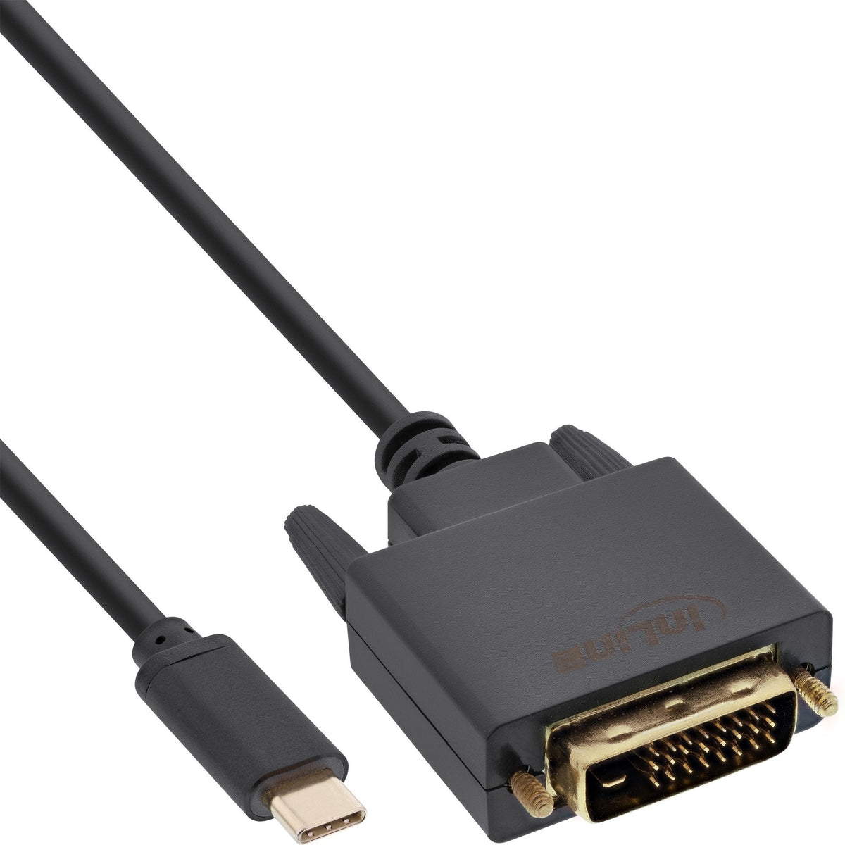 Cable Inline, Usb Tipo C Macho A Dvi Macho (Modo Dp Alt), Negro, 2 M