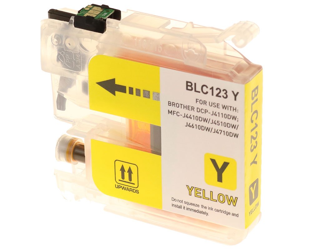 G&G Tintencartucho Compatible Con Brother Lc-123y Amarillo