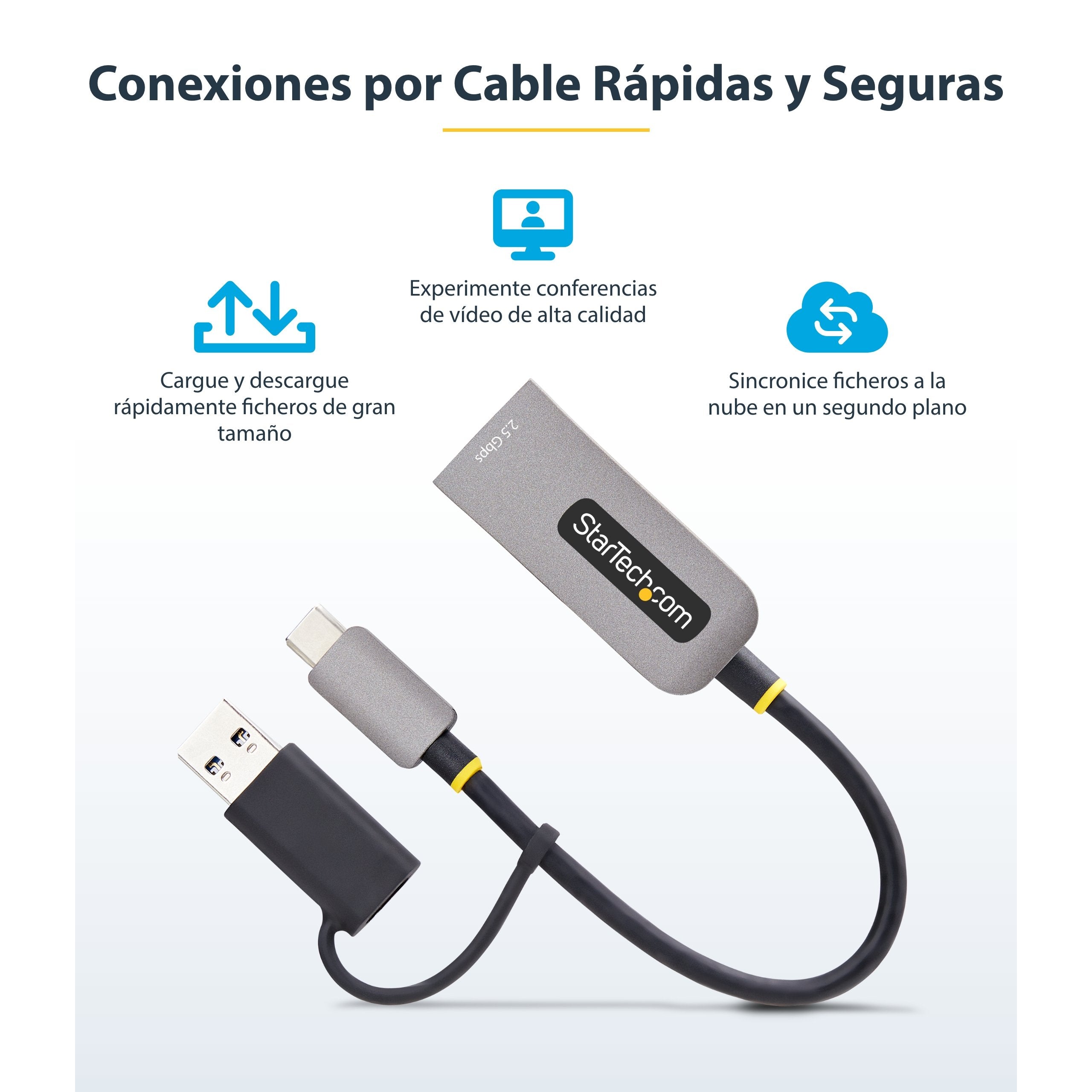EAN 0065030905176 - StarTech.com U2GA-USB-C-ETHERNET adaptador y tarjeta de red 5000 Mbit/s imagen 12