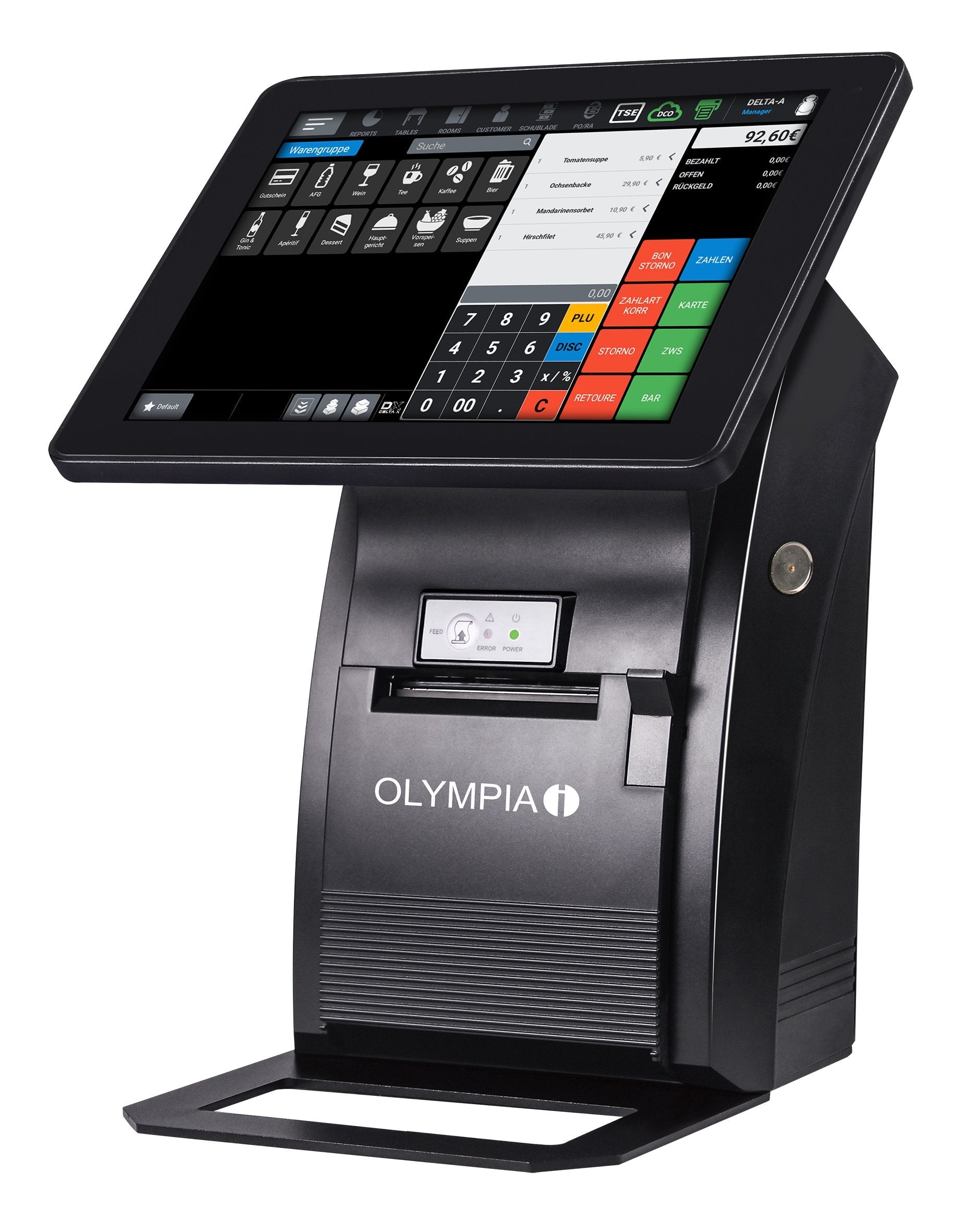 Olympia Regimrierkasse T210 Touch Negro