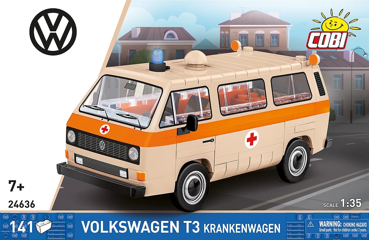 Cobi Volkswagen T3 Krankenwagen (Massstab 1:35) Cobi-24636