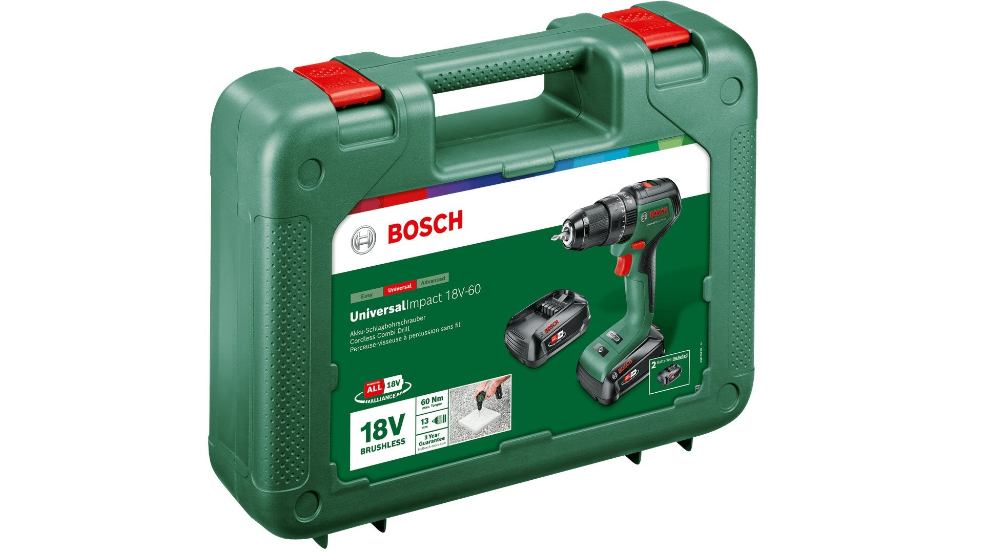 EAN 4053423231717 - Bosch Universal Impact 18V-60 1900 RPM Sin llave 1,3 kg Verde imagen 4