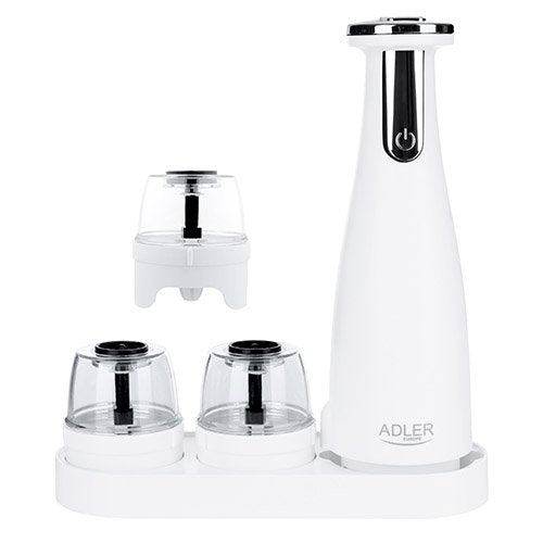 EAN 5903887809788 - Adler AD 4449W molinillo de especias Juego de salero y pimentero Acero, Blanco imagen 2