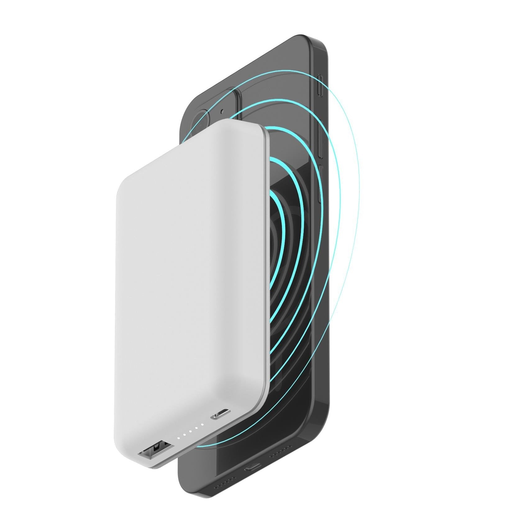 Power Bank Celly Magpb5000 5000 Mah Cargador Inalámbrico Blanco