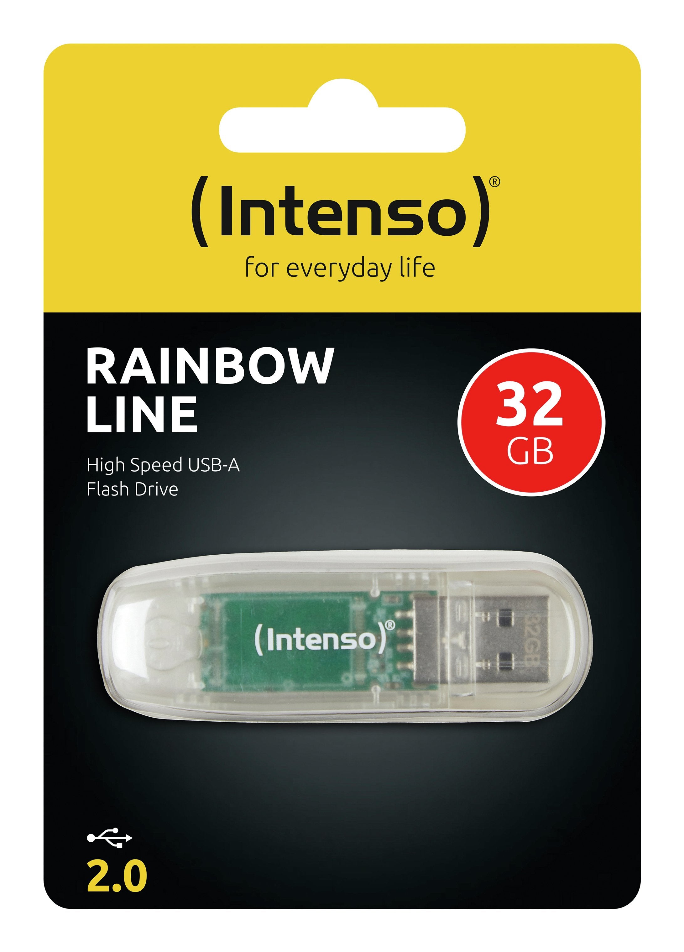 EAN 4034303015245 - Intenso Rainbow Line unidad flash USB 32 GB USB tipo A 2.0 Transparente imagen 3
