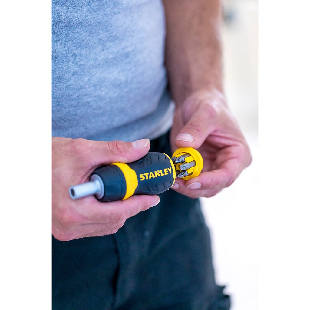 Stanley Stubby Ratchet Multibit - 6 Bits