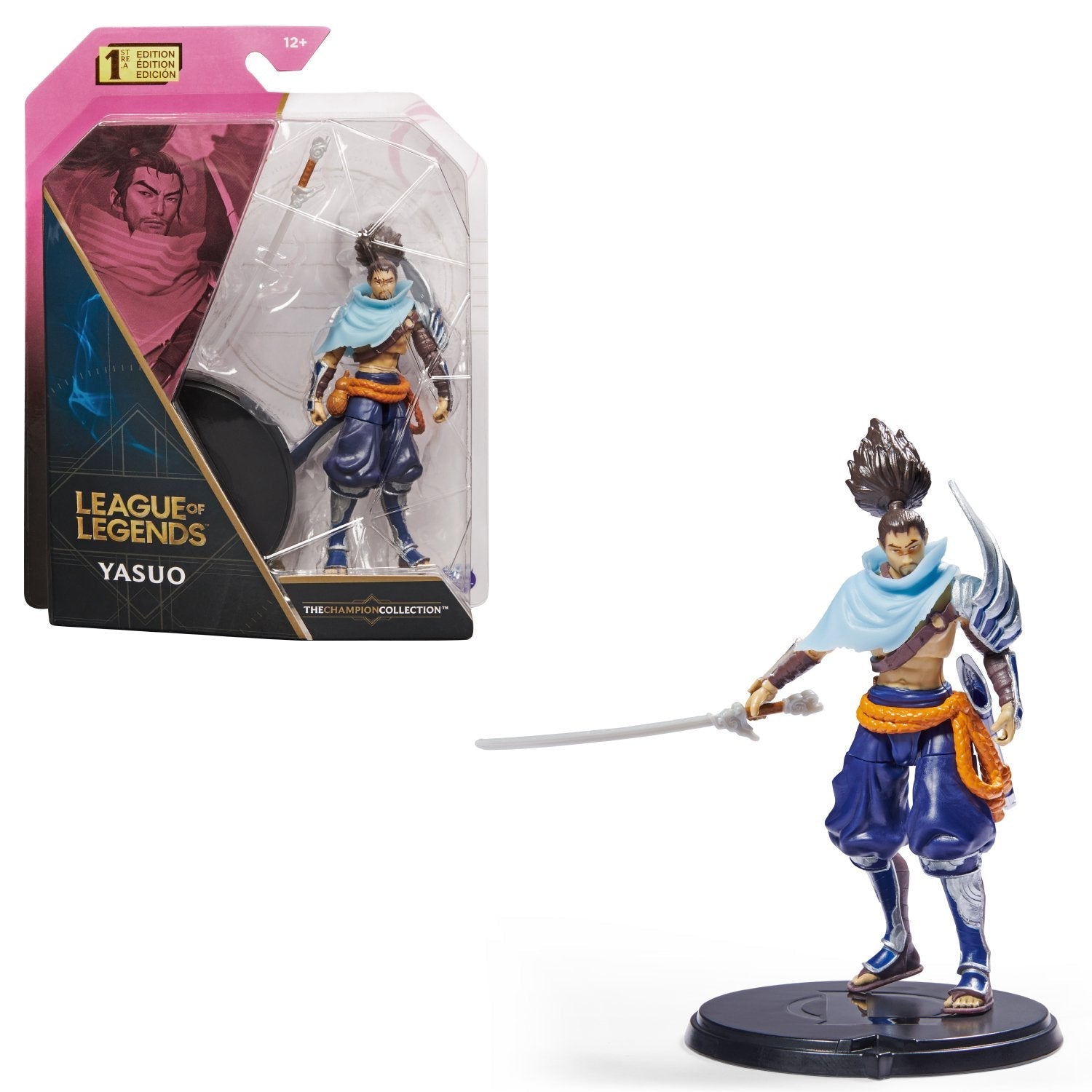 Spin Master League Of Legends - Figura De Acción De Yasuo De 10 Cm Con Espada Y Base De Pantalla, Figura De Juego 6062259