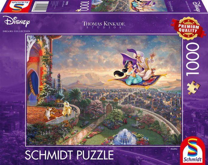 Puzzle Schmidt Spiele Thomas Kinkade Studios: Disney - Aladdin, 59950