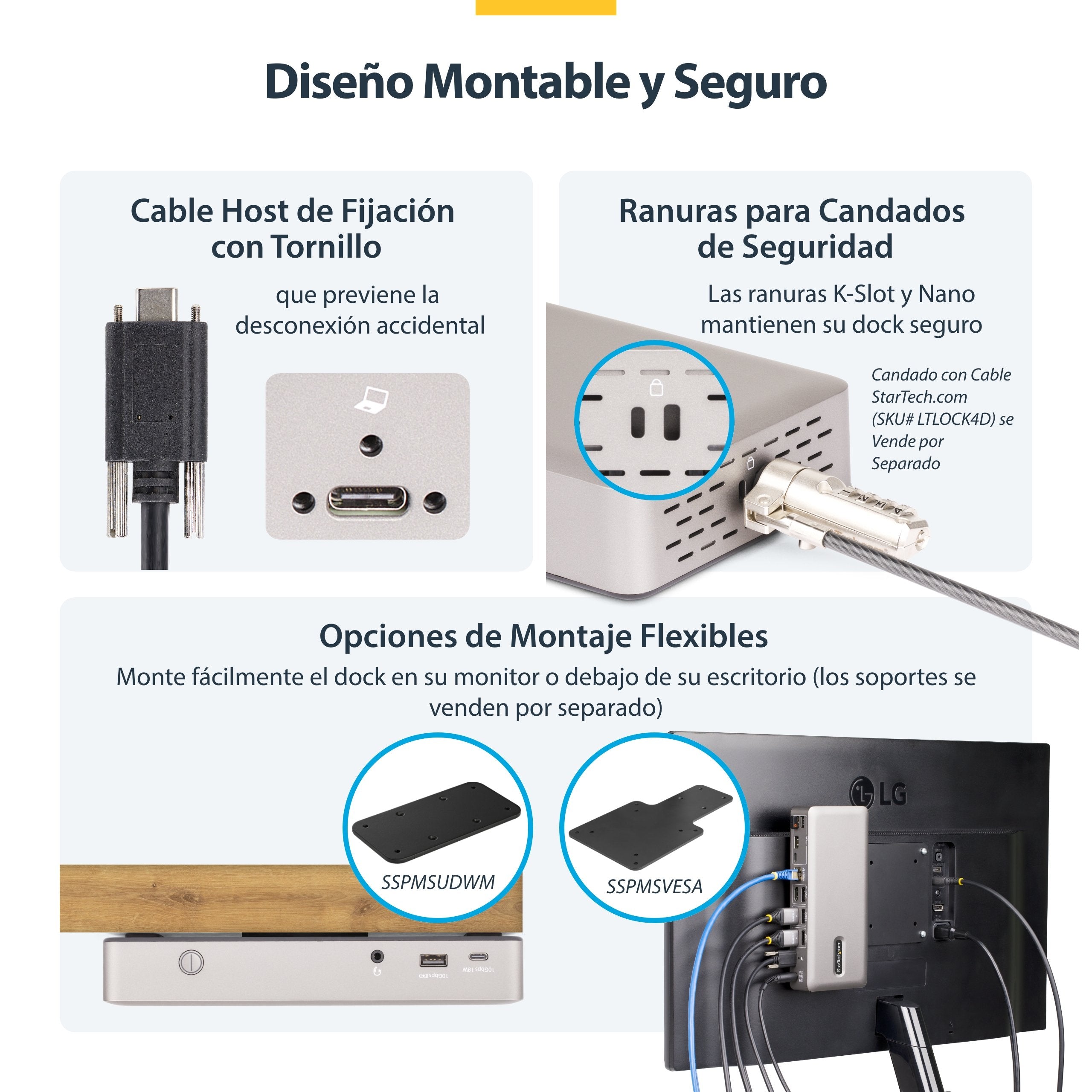 EAN 65030902885 - StarTech.com 150UE-USB4DOCKTRIPLE base para portátil y replicador de puertos Alámbrico Gris imagen 14