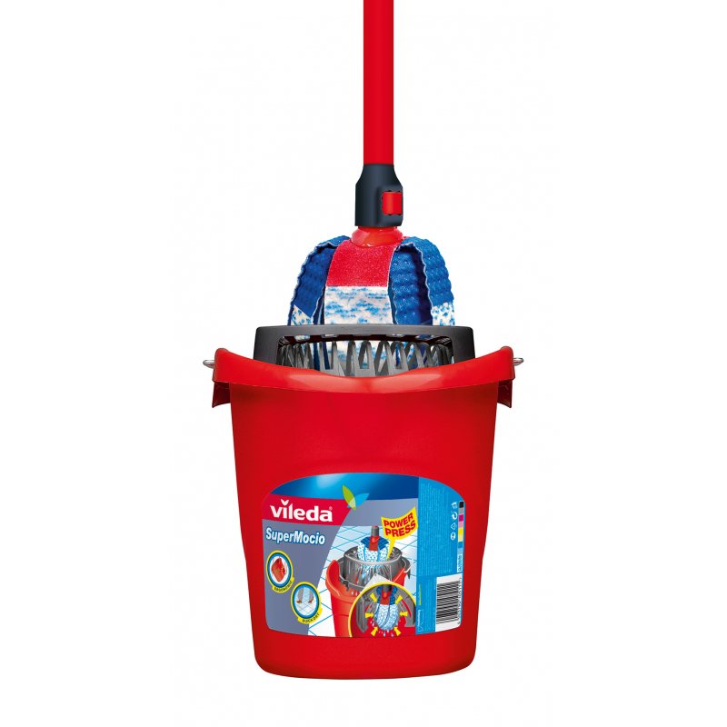 EAN 4023103072206 - Vileda 4073 mopa, fregona y cubo Tanque individual Rojo imagen 4