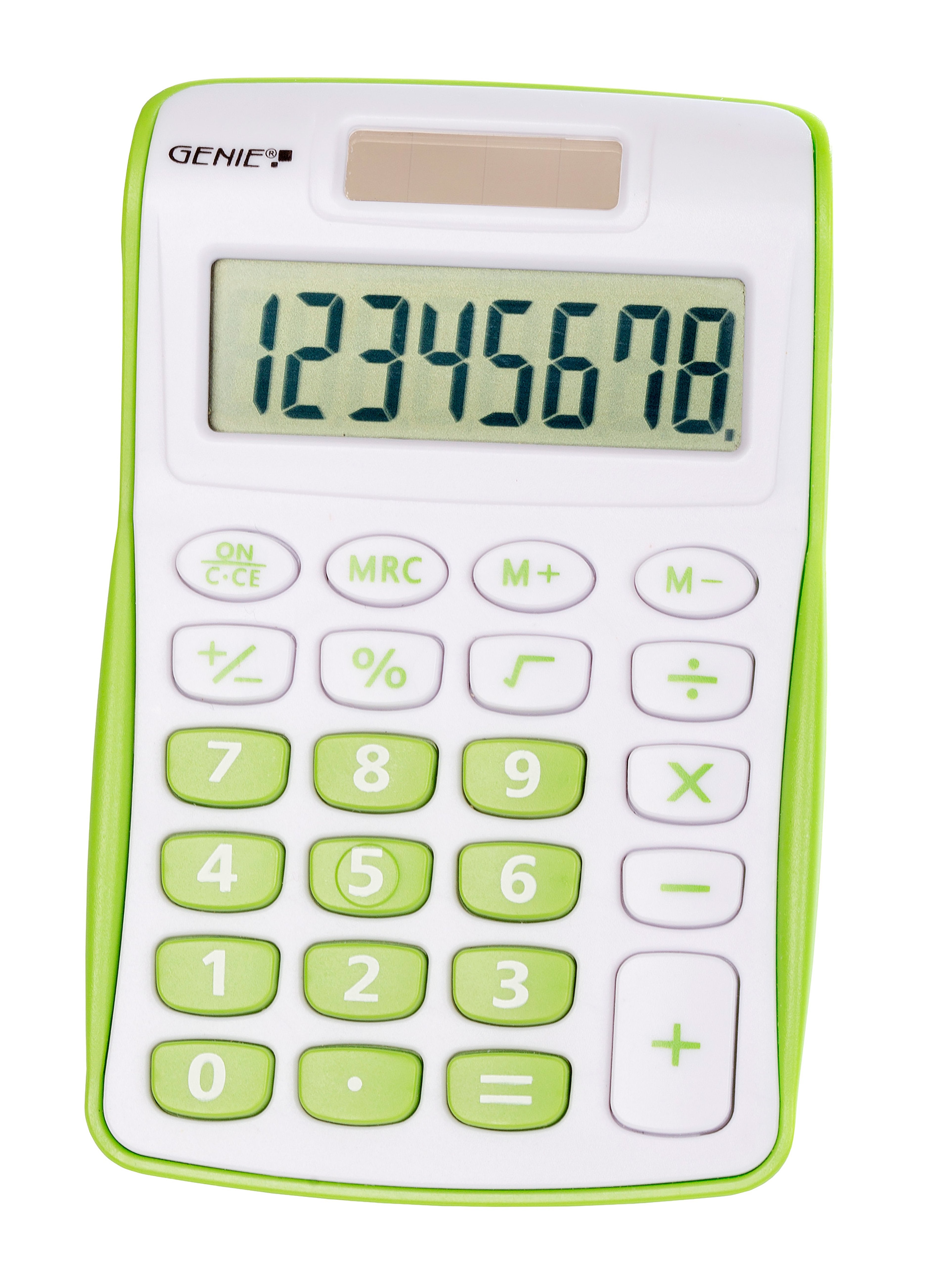 Calculadora De Bolsillo Genie 120 G 8 Dígitos Verde
