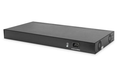 Digitus Dn-95312-1 Switch Gestionado Fast Ethernet (10/100) Negro, Plata Energía Sobre Ethernet (Poe)