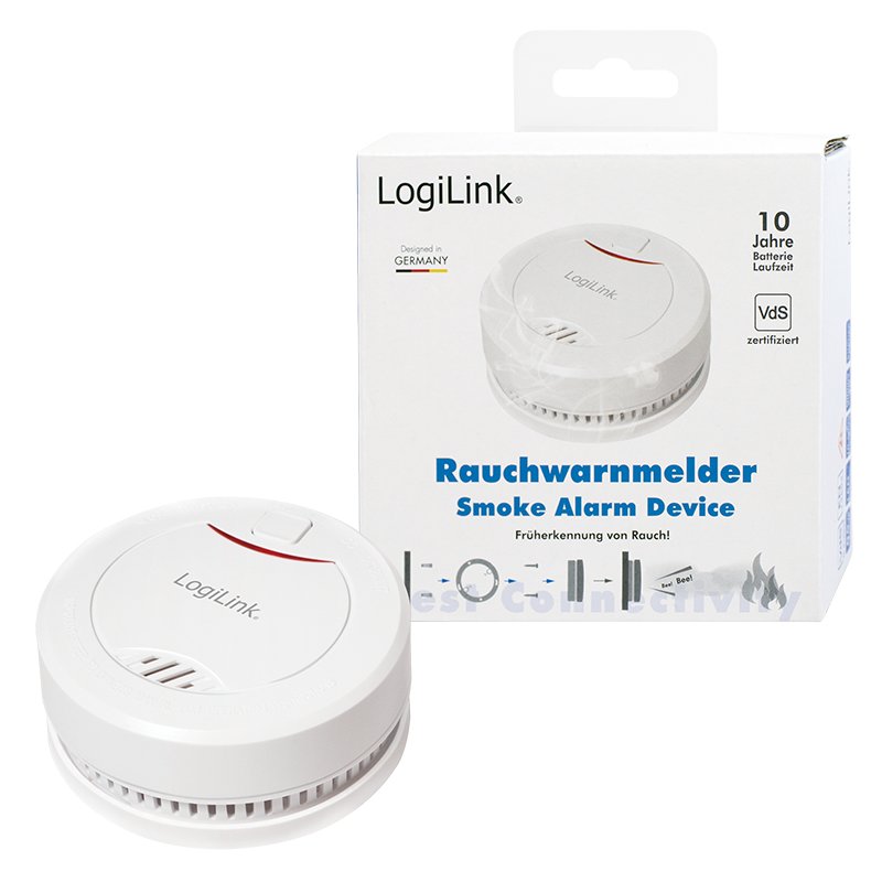 Logilink Sc0010 Detector De Humo Detector Fotoeléctrico De Reflexión Inalámbrico