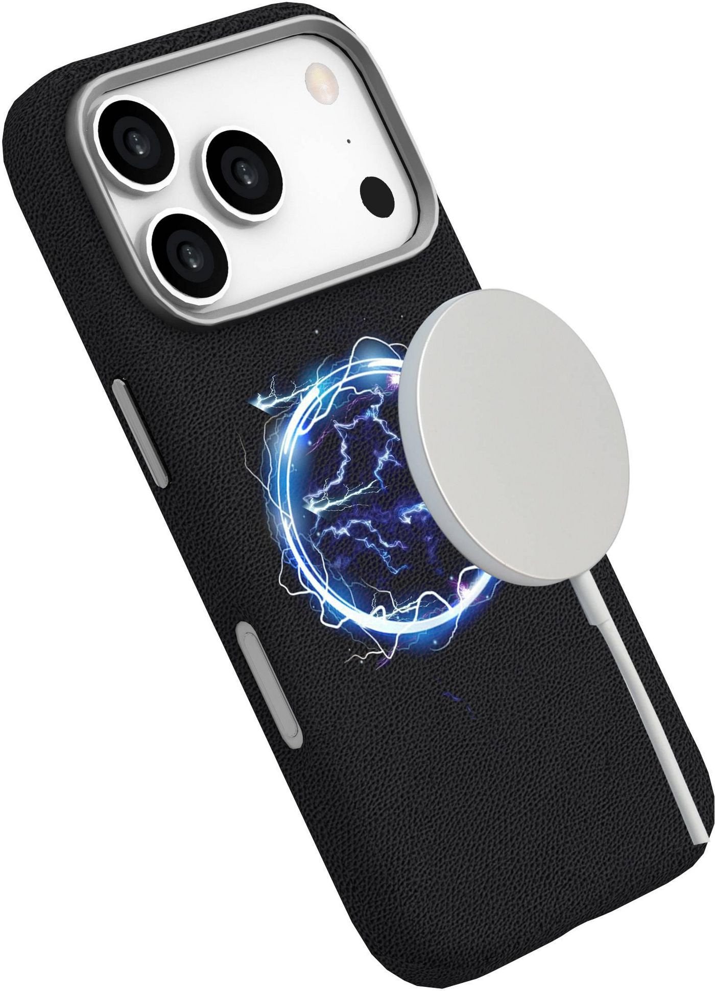Infinite (Grs) Venice Iphone  17 Pro Black Leather Magnetic