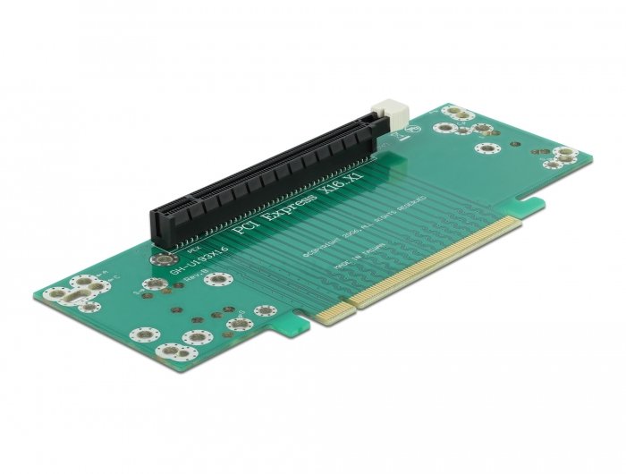 Delock Tarjeta Vertical Pci Express X16 A X16 Orientada Hacia La Izquierda - Altura De La Ranura 53,9 Mm