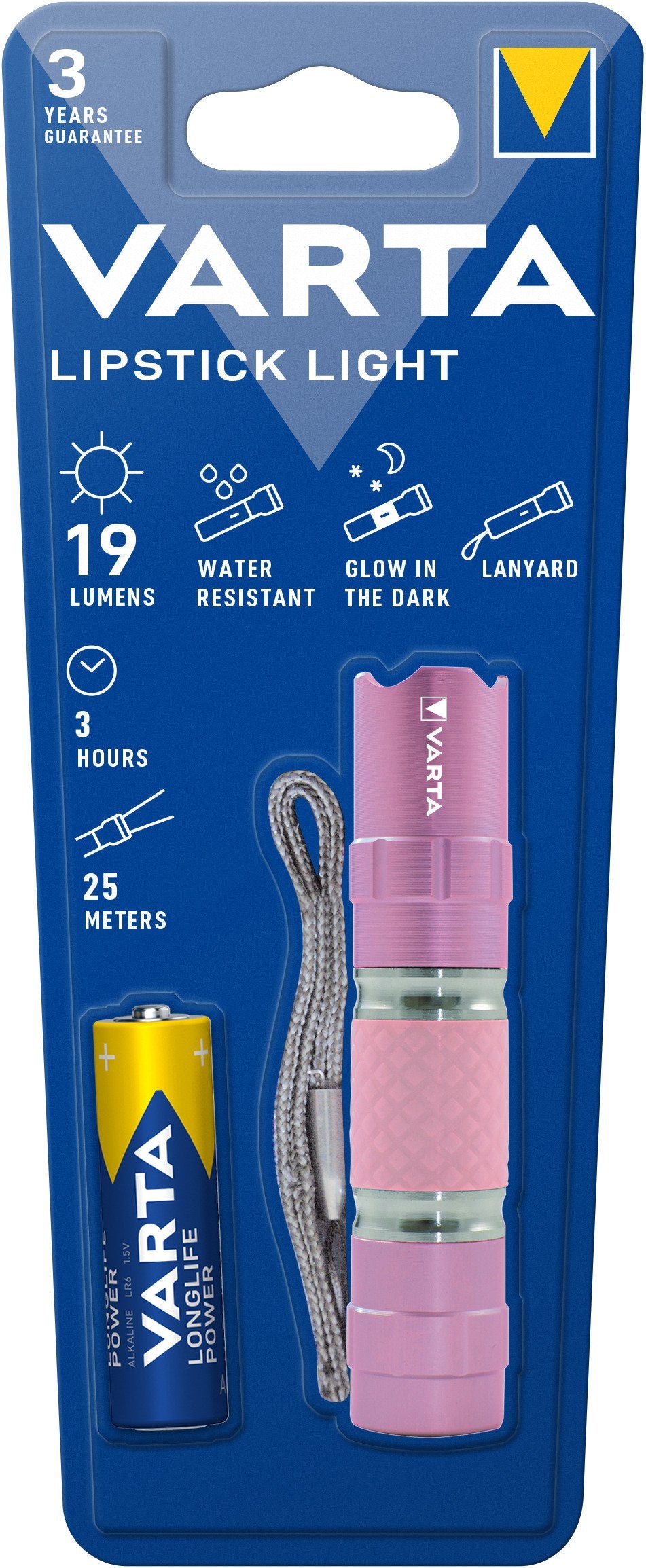 EAN 4008496746507 - Varta Lipstik Rosa Linterna universal LED imagen 3