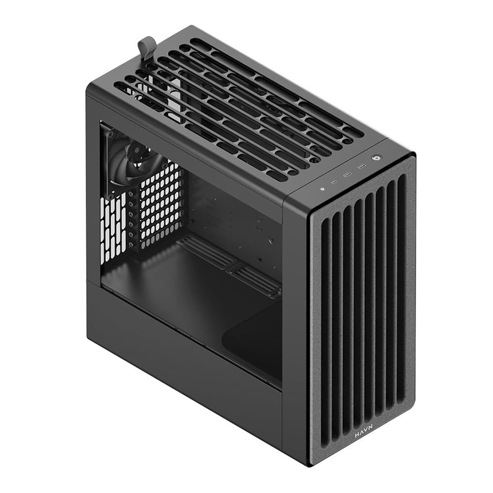 Havn Bf 360 Pc Carcasa, Midi-Tower, E-Atx, Tempered Glass - Negro