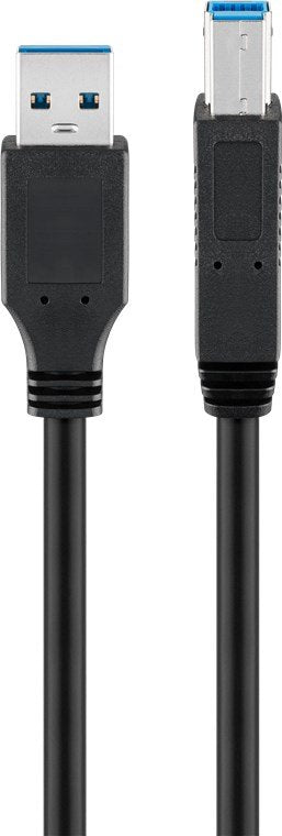 EAN 4040849936548 - Goobay 93654 cable USB USB 3.2 Gen 1 (3.1 Gen 1) 3 m USB A USB B Negro imagen 1