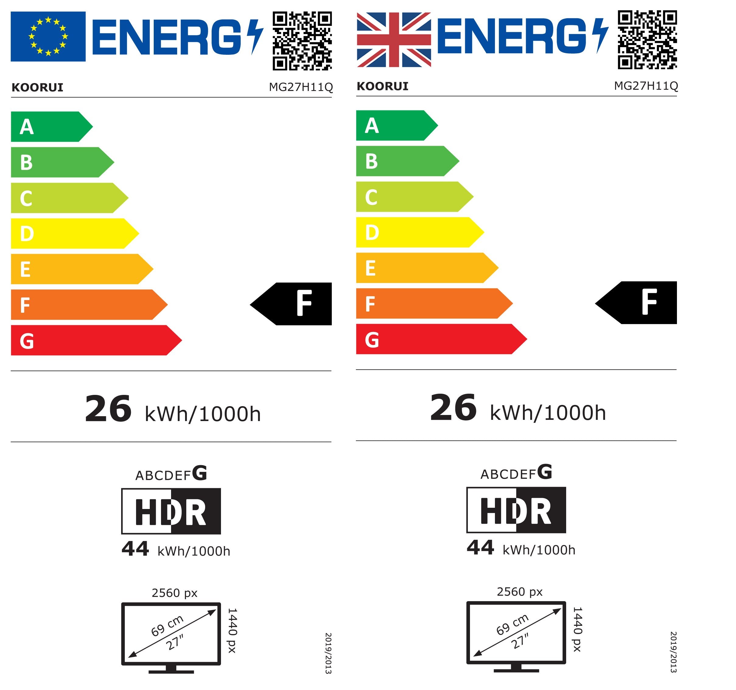 Koorui G2721p Qhd Gaming Monitor 68,6 Cm (27 Zoll)