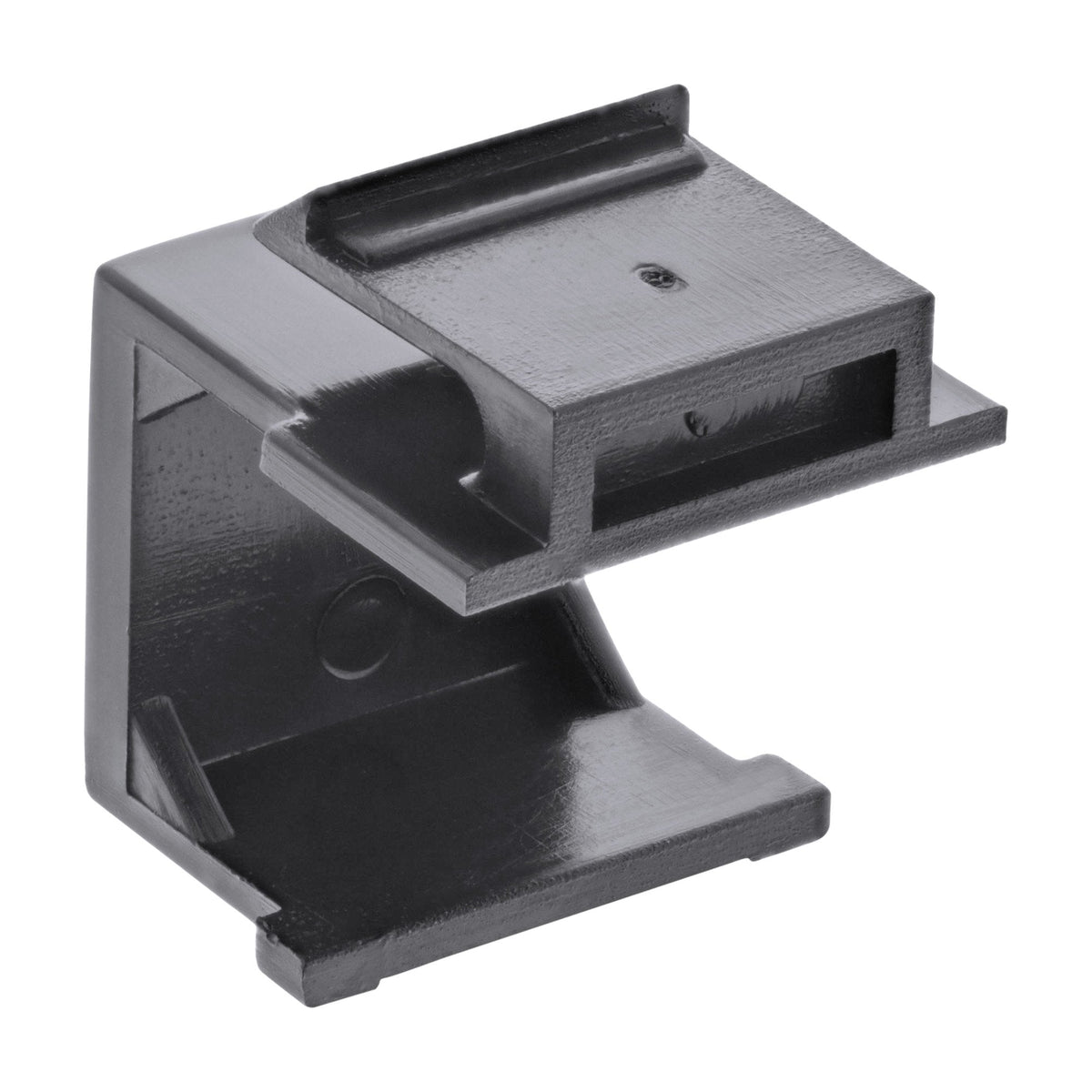 Inline Keystone Snap-In Tapa Ciega Para Ranura De Módulo, Negro, 10 Uds.