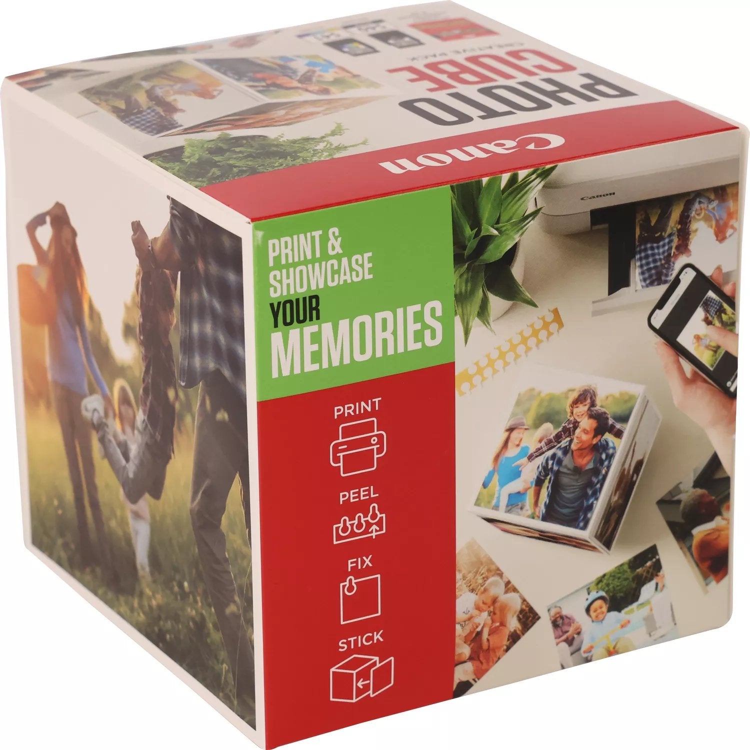 Tinta  Canon Pg 540 Cl 541 Photo Cube + Photo Paper Plus Glossy Ii 40 Hojas Pack Green
