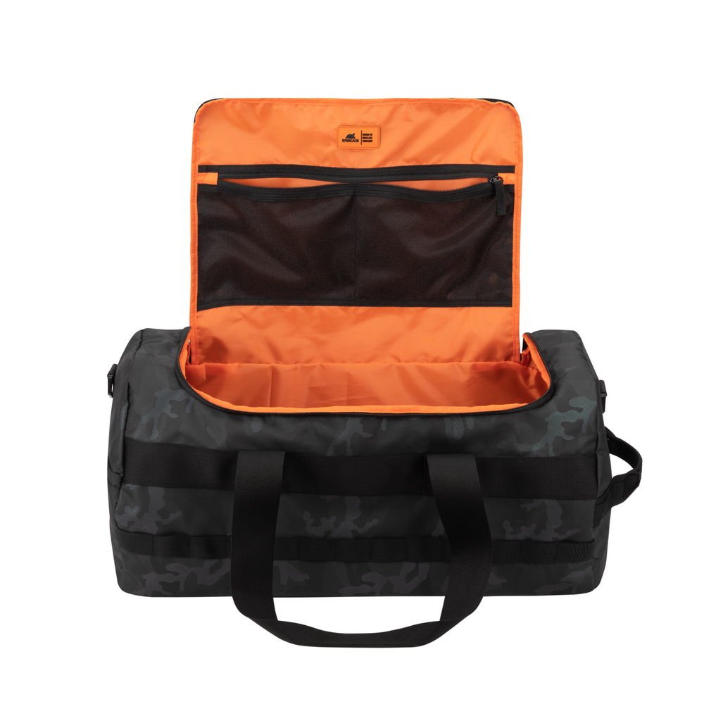 Rivacase Sherwood Bolso De Lona 50 L Poliéster, Poliuretano Camuflaje Gris Camo  7642