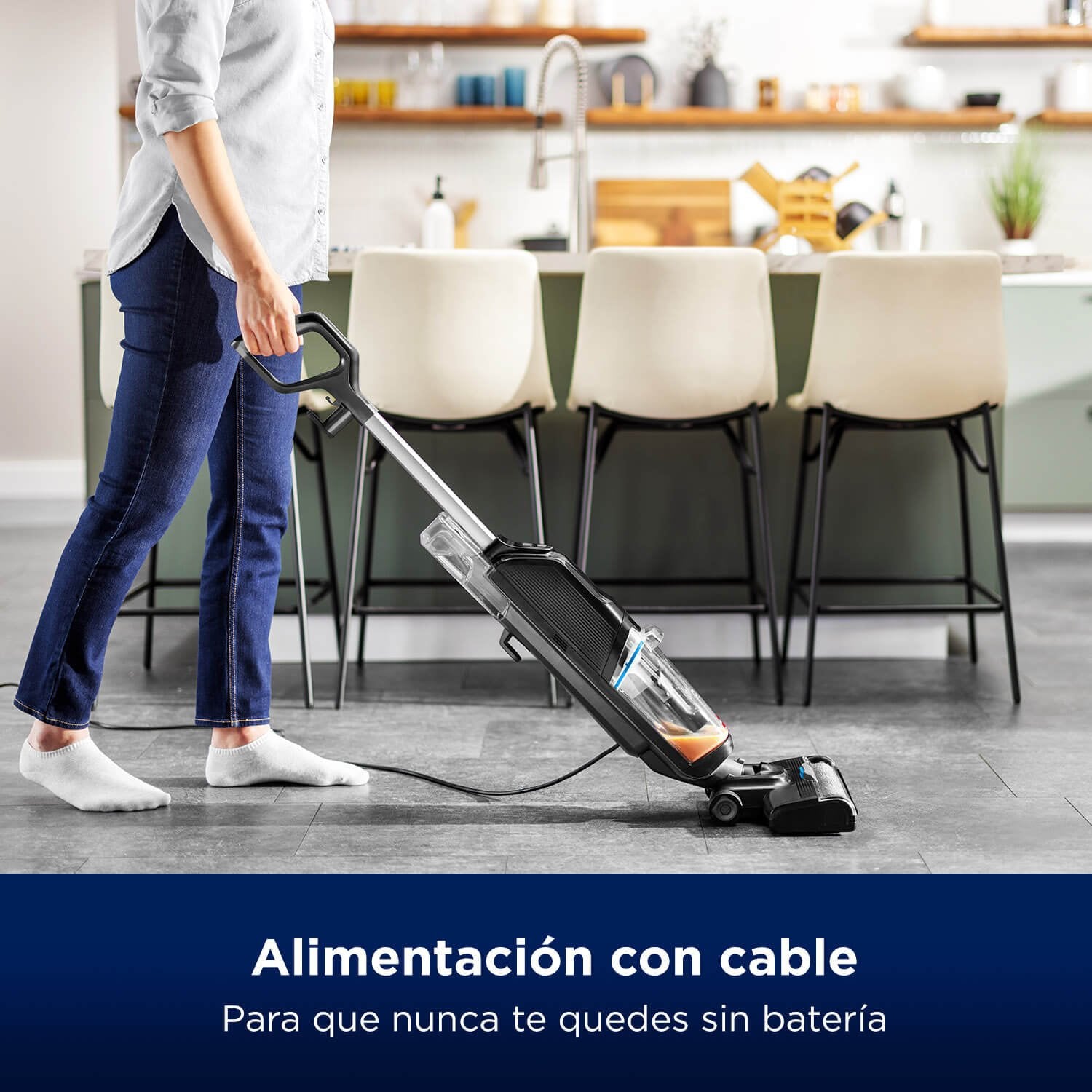 EAN 11120274035 - Bissell CrossWave HF2 Select Aspiradora escoba Corriente alterna Seca y húmeda Sin bolsa 0 L 340 W Negro, A imagen 7