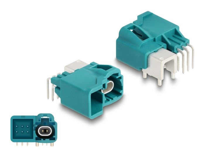 Delock 90328 Hdmtd Simple + Powerpin Macho Acodado Para Pcb