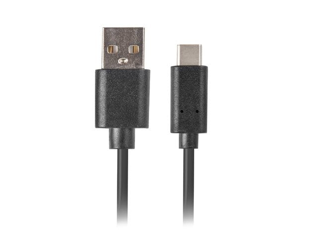 Lanberg Cable Usb Ca-Usbo-20cu-0018-Bk Conectores Usb-A A Usb Tipo-C Qc 3.0 1.8m Negro